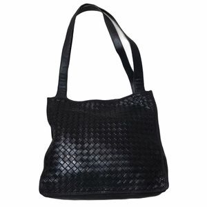 BOTTEGA VENETA Black Shoulder Bag Intrecciato